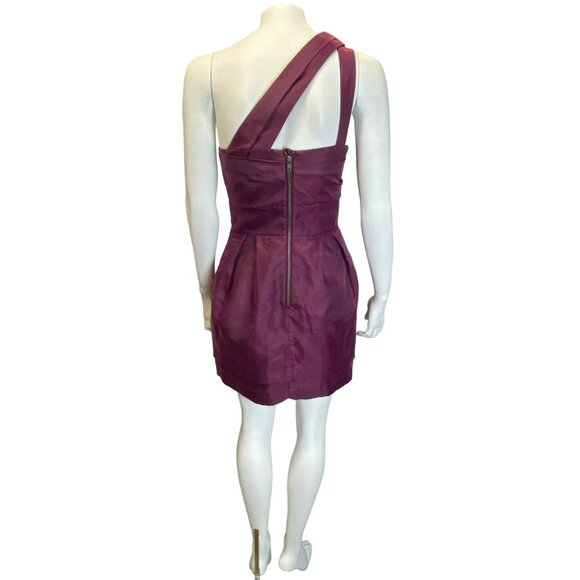 BCBGeneration Gown Dress Size 4 Purple Plum Magenta Taffeta Formal BCBG - Picture 10 of 10